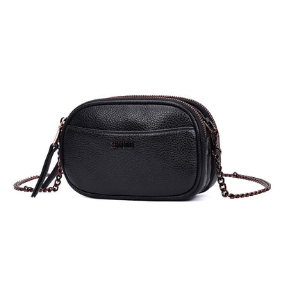 Bolsa Camera Bag Santa Lolla Preta Alça Correntes