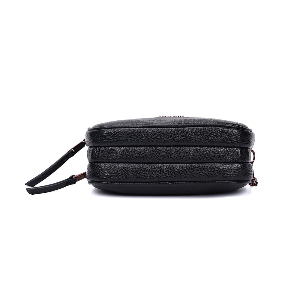 Bolsa Camera Bag Santa Lolla Preta Alça Correntes