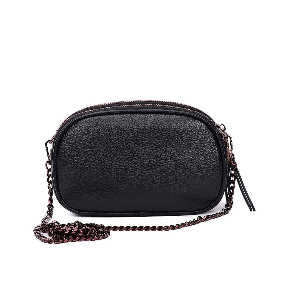 Bolsa Camera Bag Santa Lolla Preta Alça Correntes