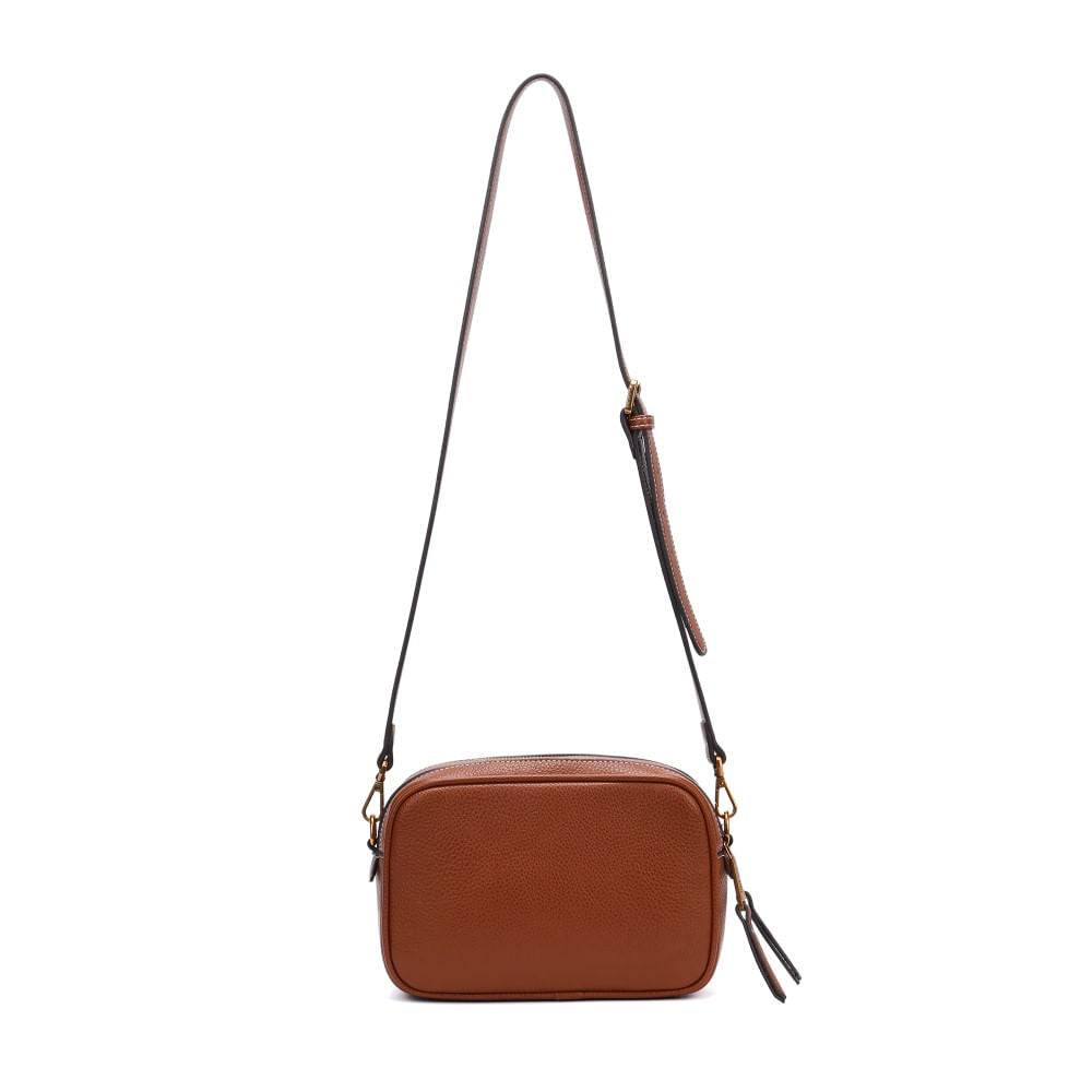 Bolsa Camera Santa Lolla Marrom Alça Transversal