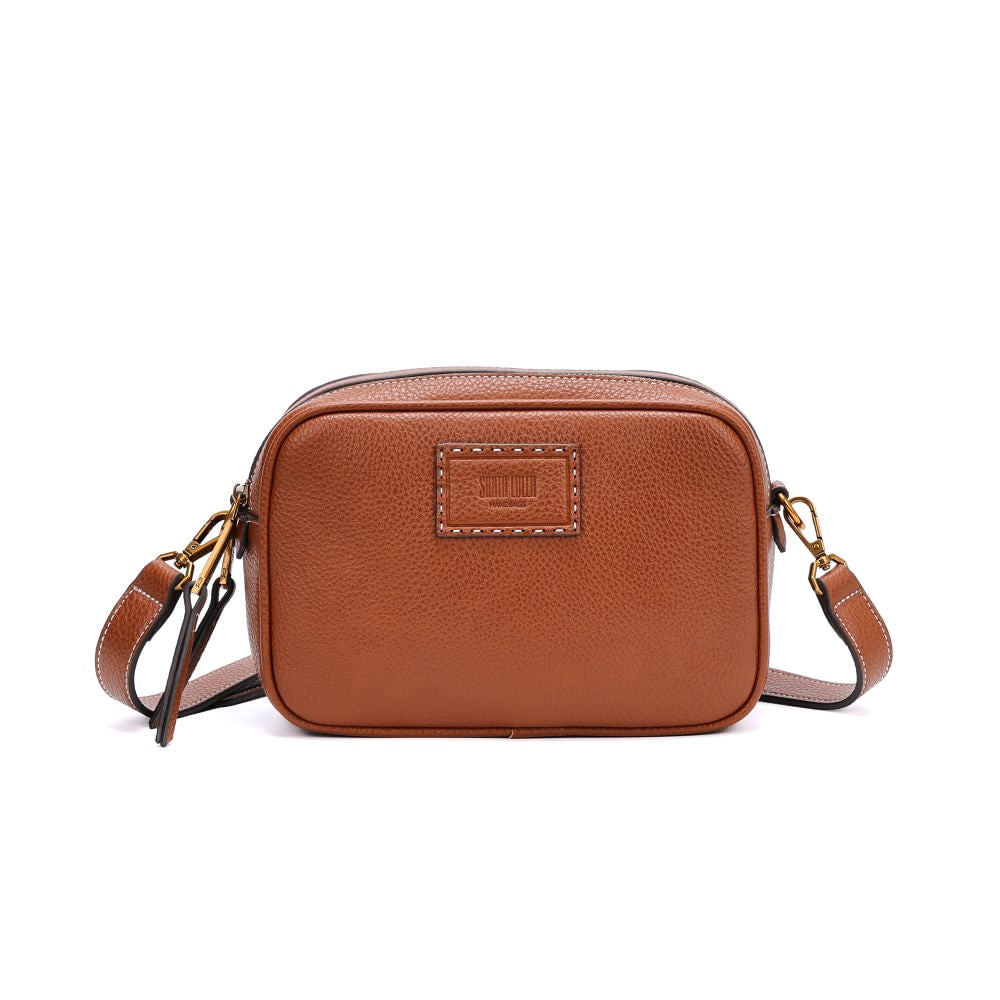 Bolsa Camera Santa Lolla Marrom Alça Transversal