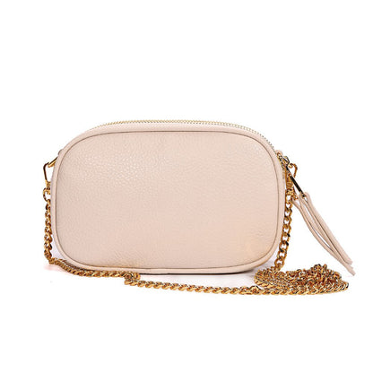 Bolsa Camera Santa Lolla Off White Alça Corrente 