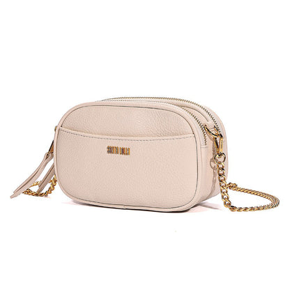 Bolsa Camera Santa Lolla Off White Alça Corrente 