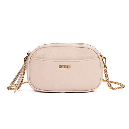 Bolsa Camera Santa Lolla Off White Alça Corrente 