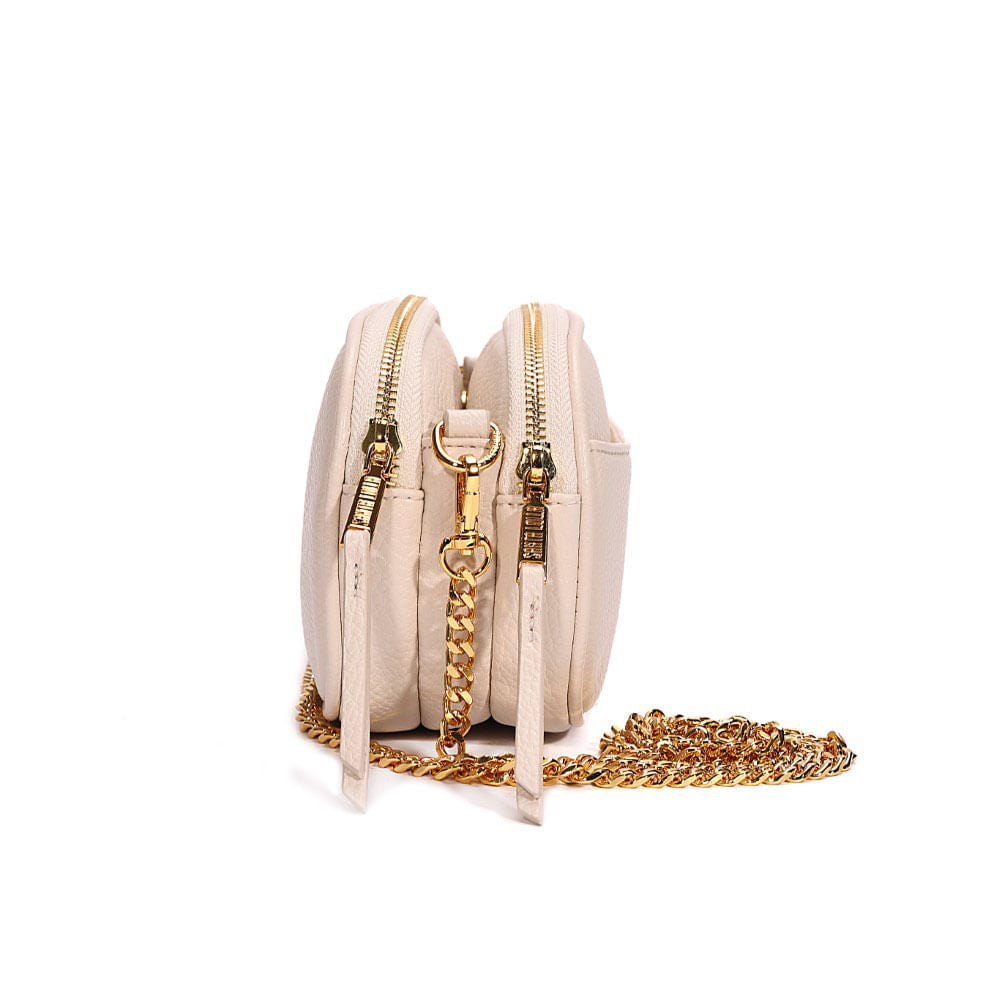 Bolsa Camera Santa Lolla Off White Alça Corrente 