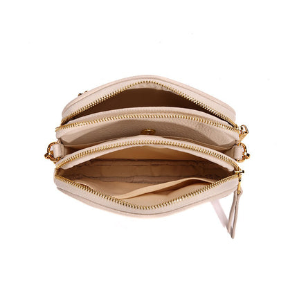 Bolsa Camera Santa Lolla Off White Alça Corrente 