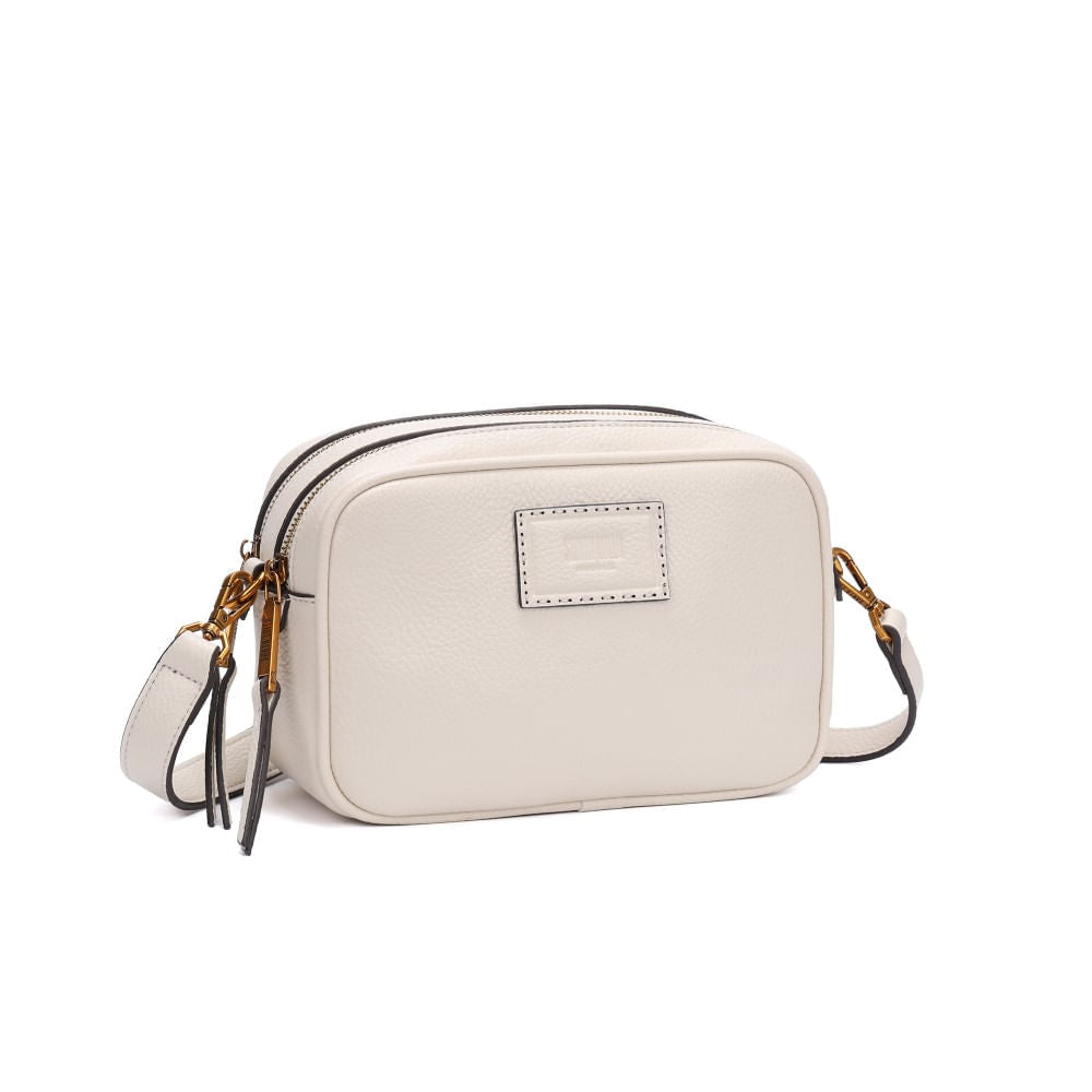 Bolsa Camera Santa Lolla Off White Alça Transversal 