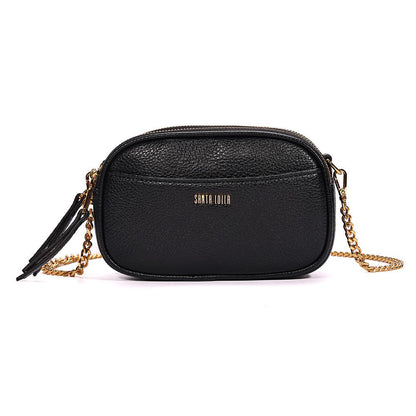 Bolsa Camera Santa Lolla Preta Alça Corrente