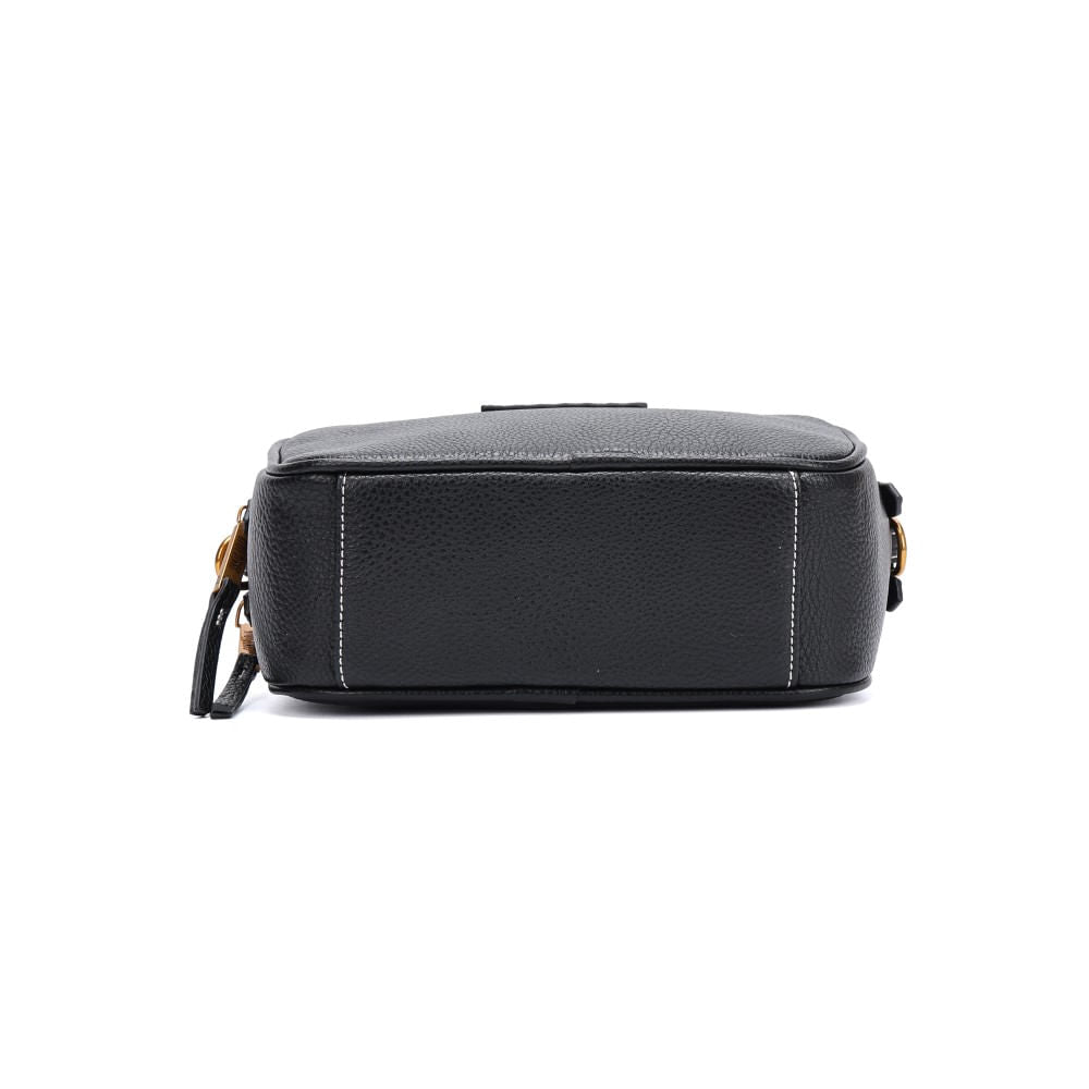 Bolsa Camera Santa Lolla Preta Alça Transversal