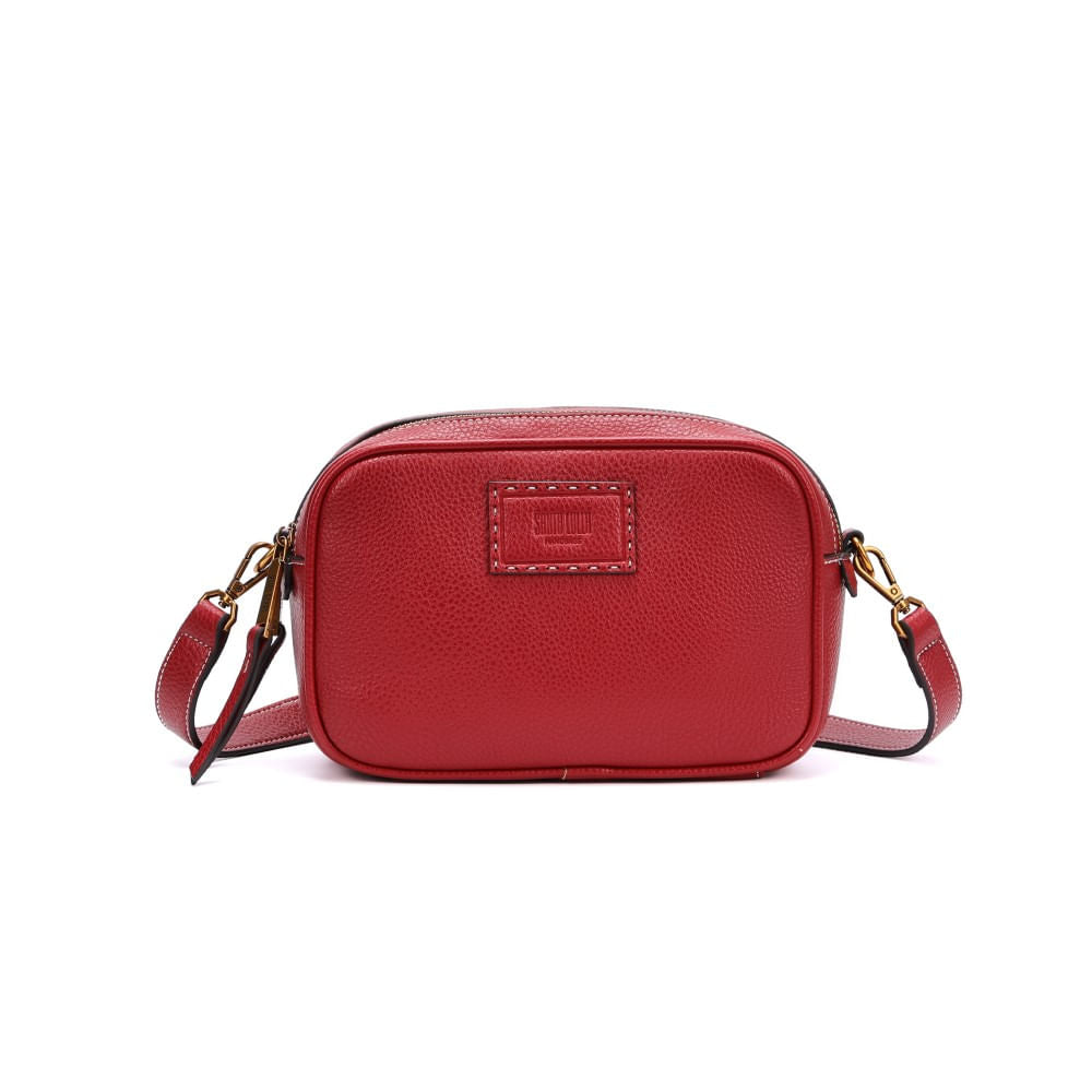 Bolsa Camera Santa Lolla Vermelha Alça Transversal