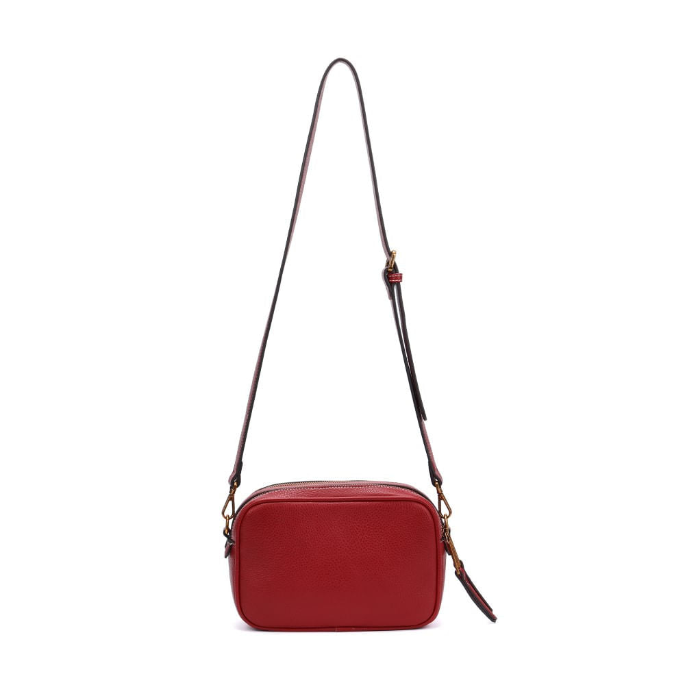 Bolsa Camera Santa Lolla Vermelha Alça Transversal