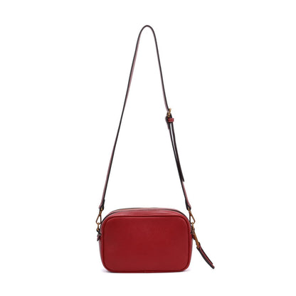 Bolsa Camera Santa Lolla Vermelha Alça Transversal