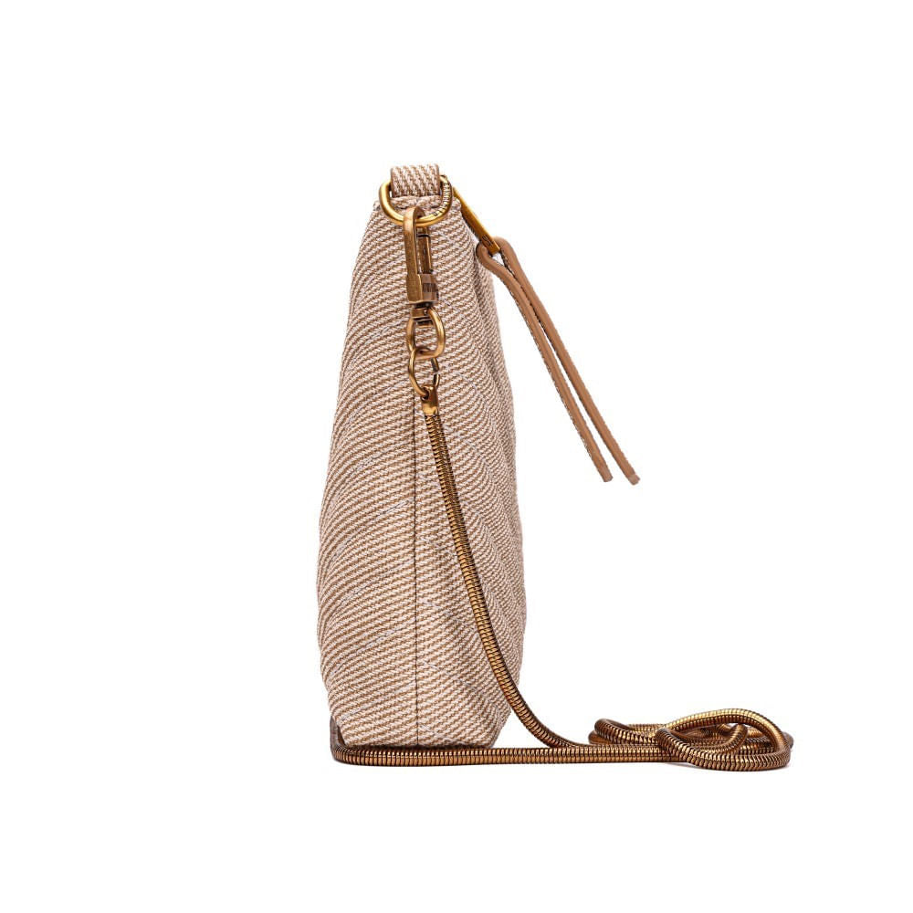 Bolsa Canvas Bege Santa Lolla Alça Corrente 