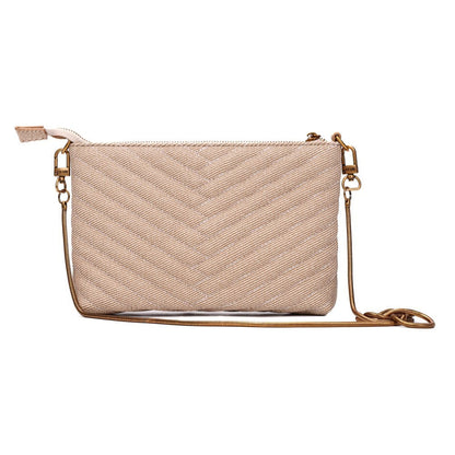 Bolsa Canvas Bege Santa Lolla Alça Corrente 