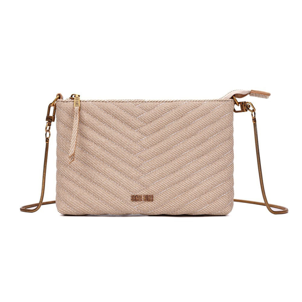 Bolsa Canvas Bege Santa Lolla Alça Corrente 