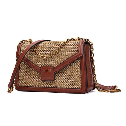 Bolsa Caramelo Tramado Santa Lolla Alça Transversal 