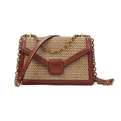 Bolsa Caramelo Tramado Santa Lolla Alça Transversal 