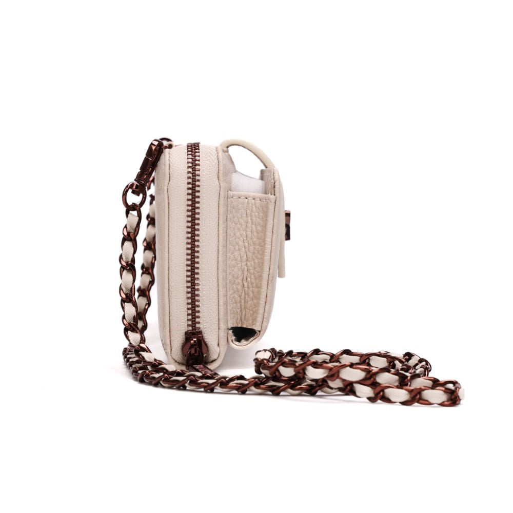 Bolsa Carteira Off White Santa Lolla Alça Corrente Transversal