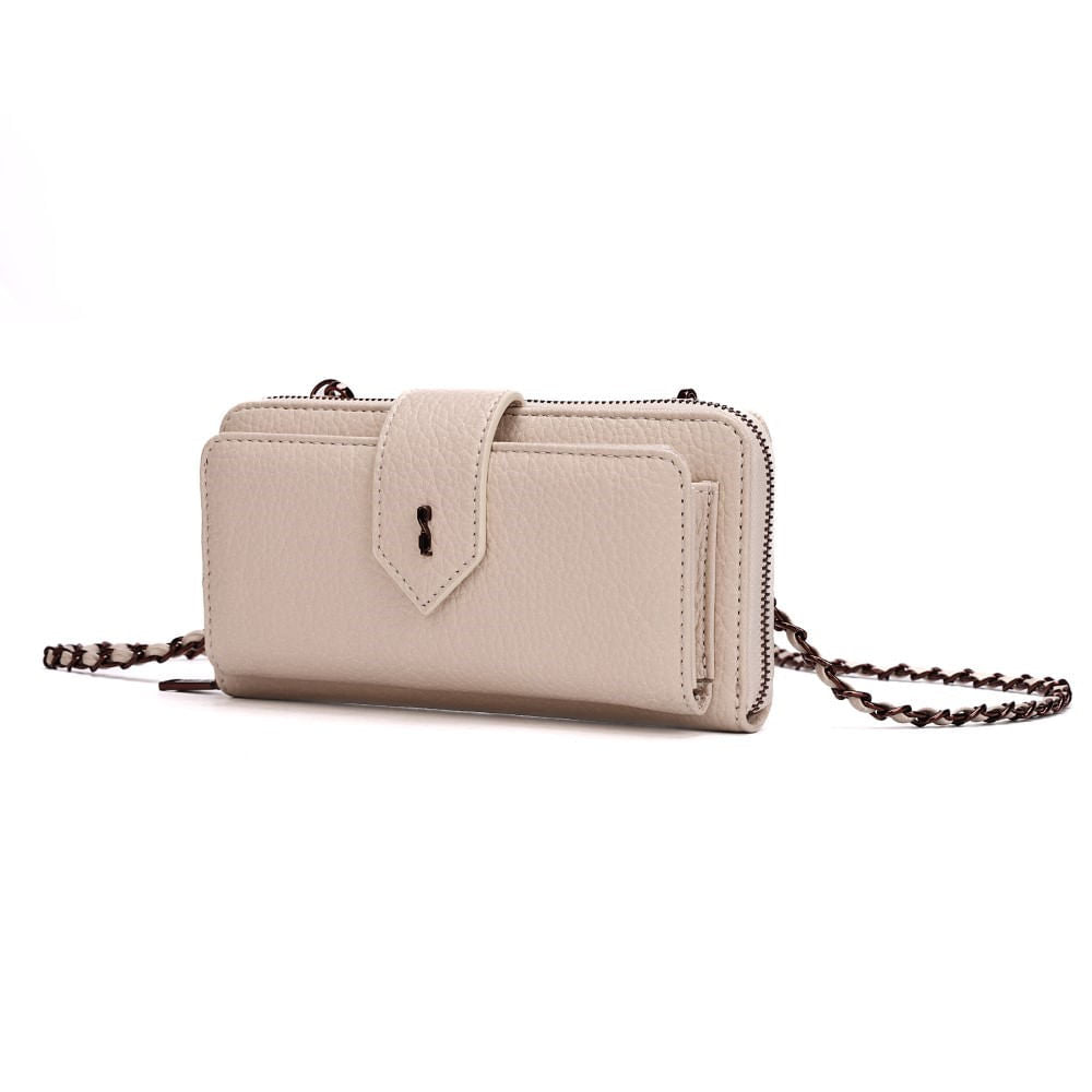 Bolsa Carteira Off White Santa Lolla Alça Corrente Transversal