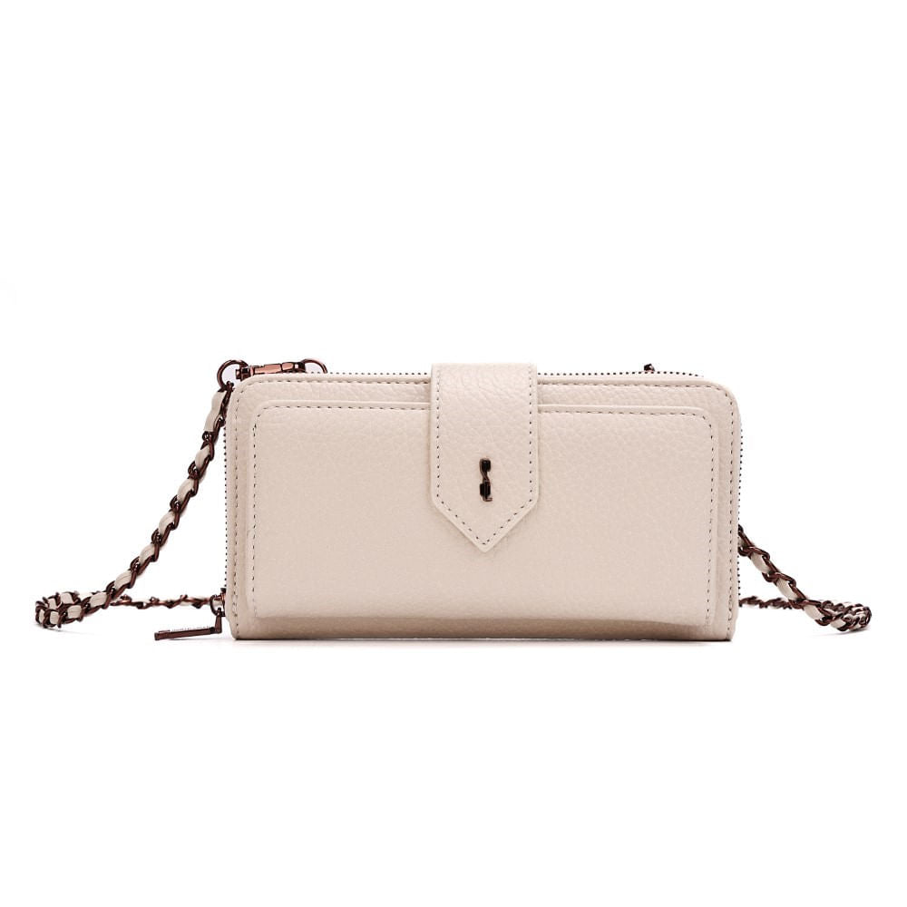 Bolsa Carteira Off White Santa Lolla Alça Corrente Transversal