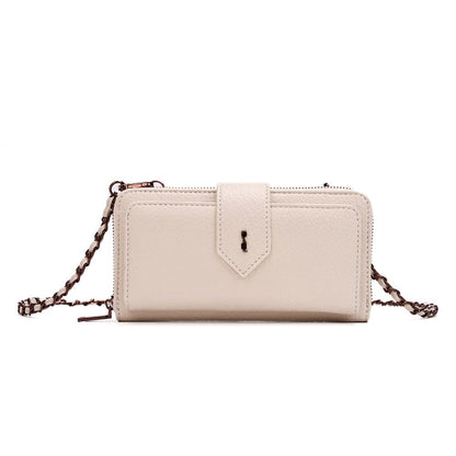 Bolsa Carteira Off White Santa Lolla Alça Corrente Transversal
