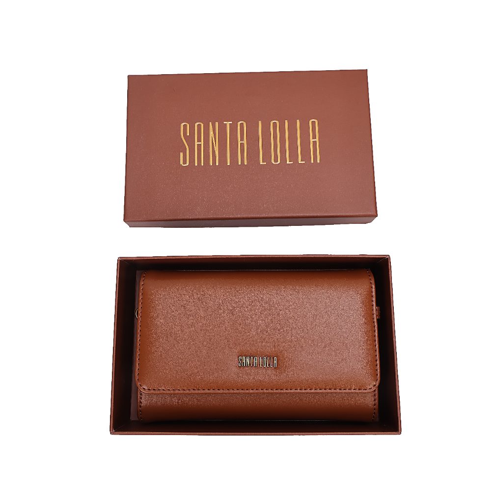 Bolsa Carteira Santa Lolla Caramelo Alça Corrente