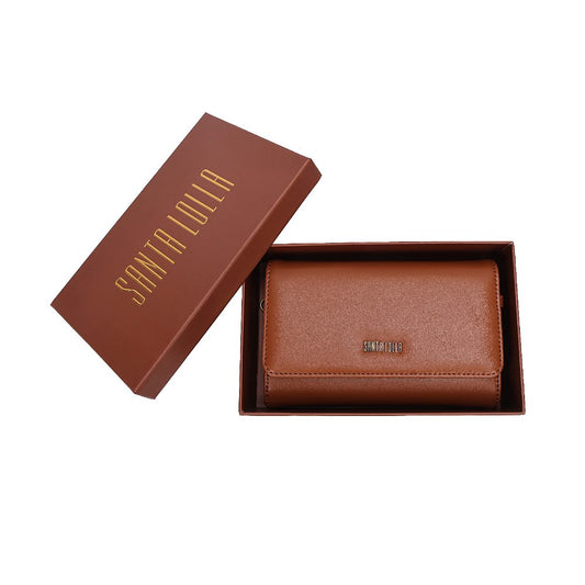 Bolsa Carteira Santa Lolla Caramelo Alça Corrente