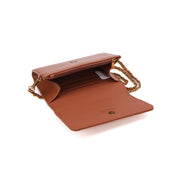Bolsa Carteira Santa Lolla Caramelo Alça Corrente
