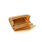 Bolsa Carteira Santa Lolla Dourada Matelassê Tiracolo