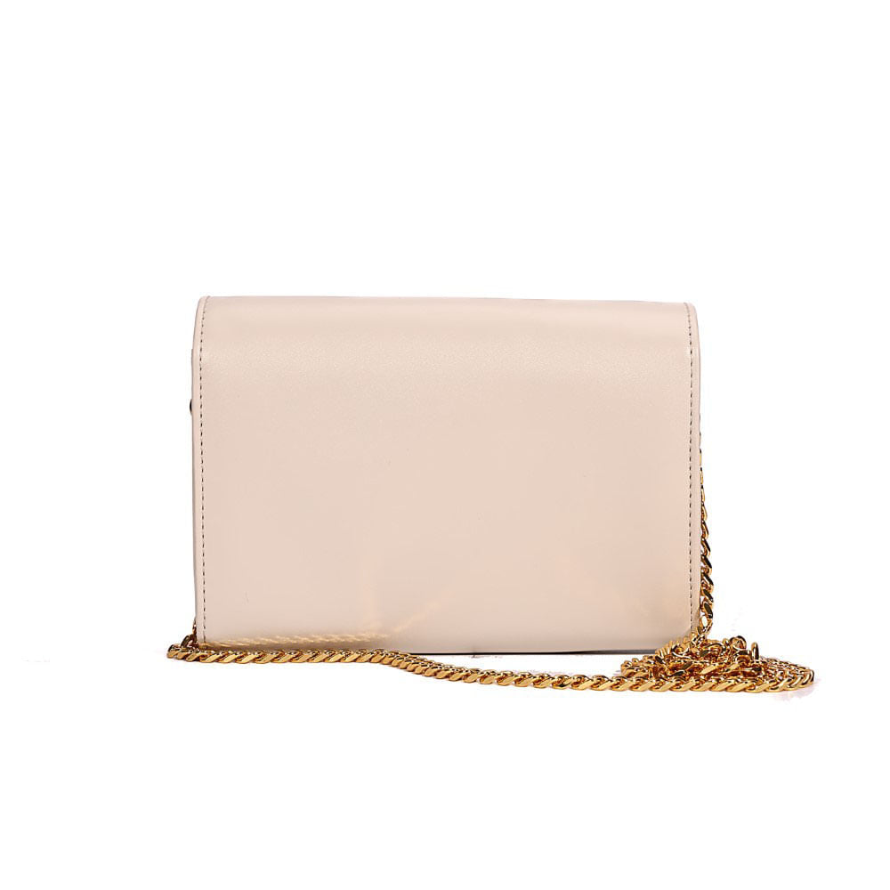 Bolsa Carteira Santa Lolla Marfim Alça Correntes