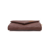 Bolsa Carteira Santa Lolla Marrom Alça Corrente