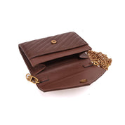 Bolsa Carteira Santa Lolla Marrom Alça Corrente