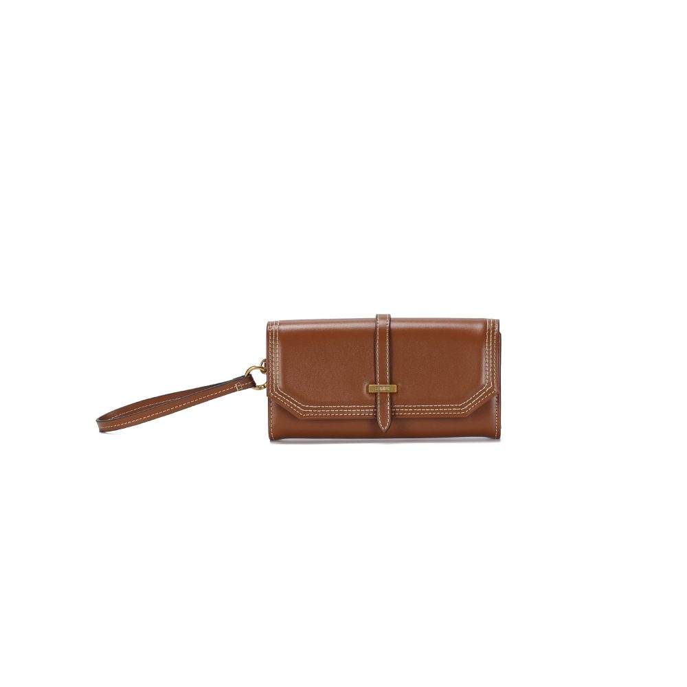 Bolsa Carteira Santa Lolla Marrom Alça Longa