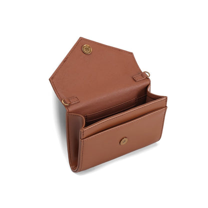 Bolsa Carteira Santa Lolla Marrom Alça Transversal