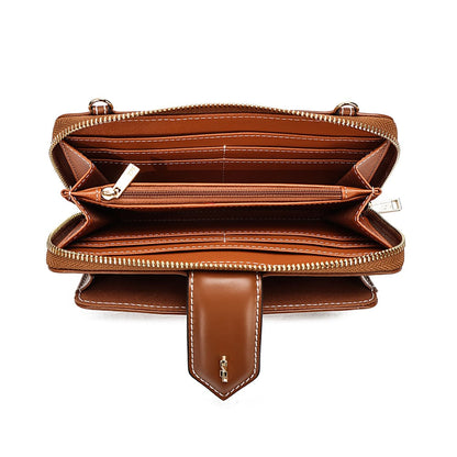 Bolsa Carteira Santa Lolla Marrom Alça Transversal