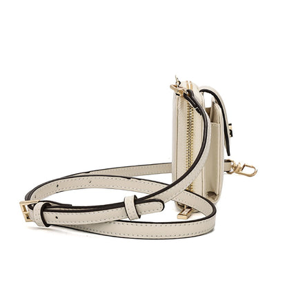 Bolsa Carteira Santa Lolla Off White Alça Transversal 