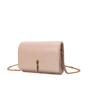 Bolsa Carteira Santa Lolla Off White Corrente Dourada
