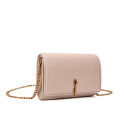 Bolsa Carteira Santa Lolla Off White Corrente Dourada