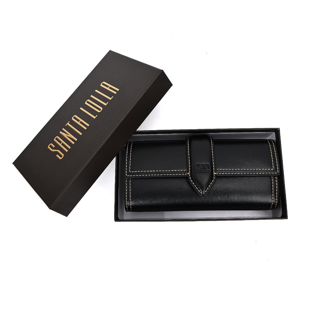 Bolsa Carteira Santa Lolla Preta Alça Corrente