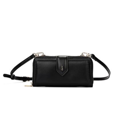 Bolsa Carteira Santa Lolla Preta Alça Transversal 