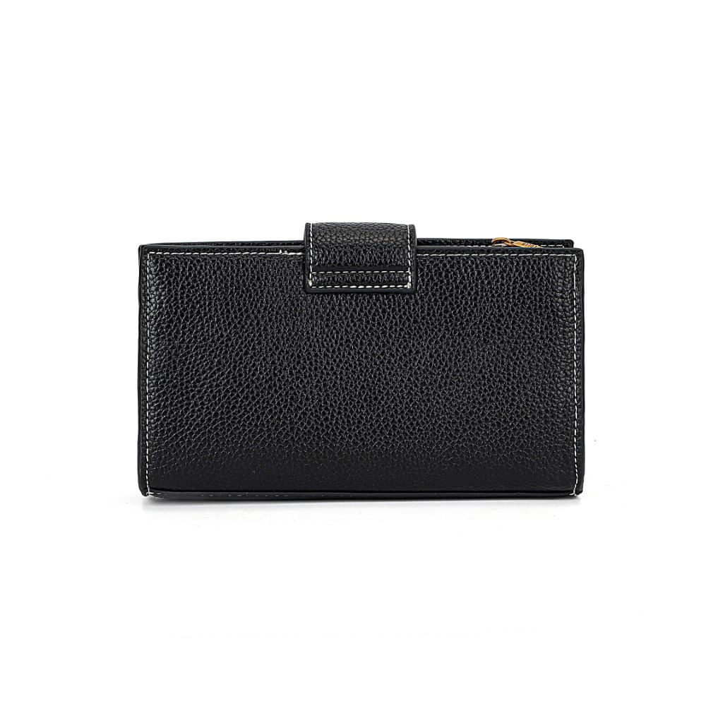 Bolsa Carteira Santa Lolla Preta Alça Transversal Corrente