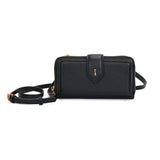 Bolsa Carteira Santa Lolla Preta Textura Floater