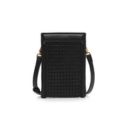 Bolsa Carteira Santa Lolla Preta Tressê Alça Longa