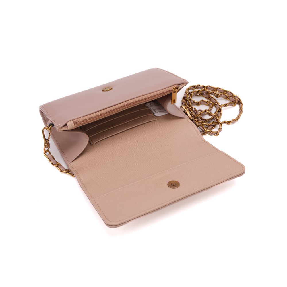 Bolsa Carteira Santa Lolla Rosa Alça Corrente