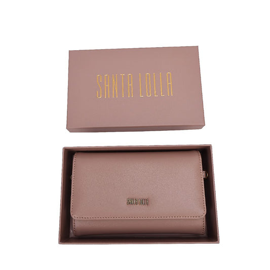 Bolsa Carteira Santa Lolla Rosa Alça Corrente