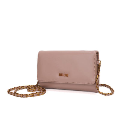 Bolsa Carteira Santa Lolla Rosa Alça Corrente