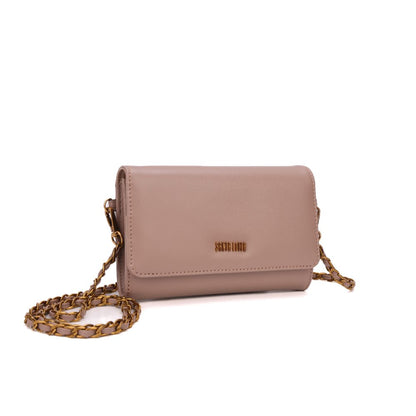 Bolsa Carteira Santa Lolla Rosa Alça Corrente