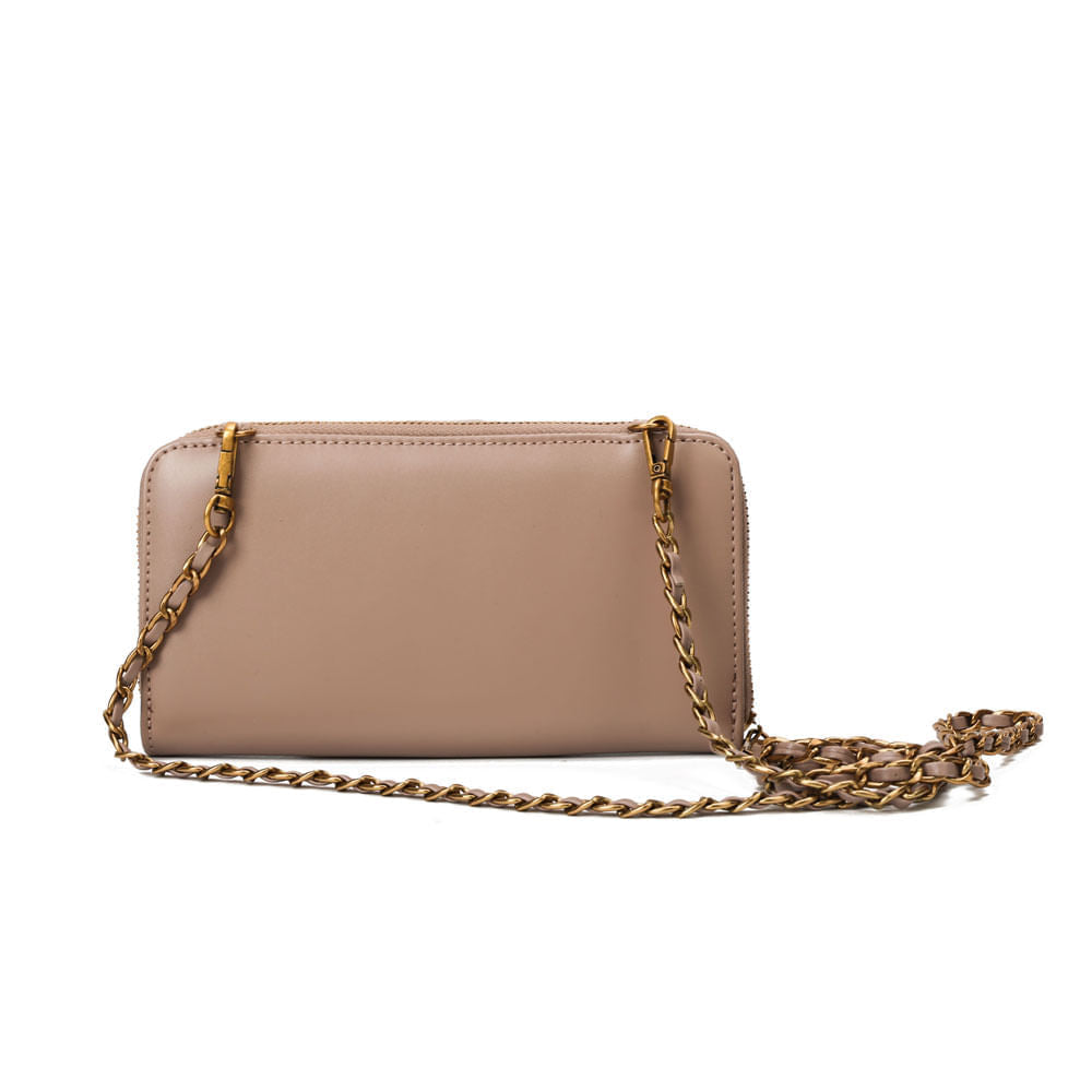 Bolsa Carteira Santa Lolla Rosa Alça Corrente