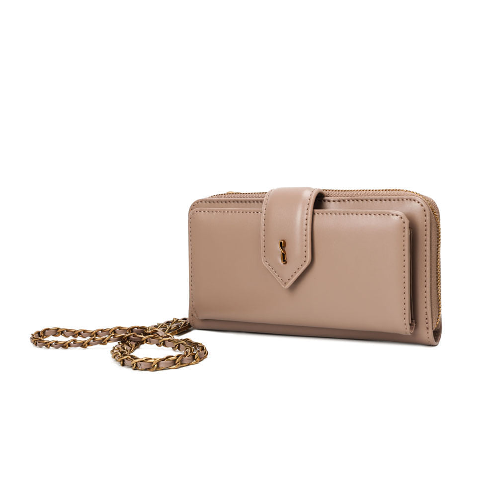 Bolsa Carteira Santa Lolla Rosa Alça Corrente