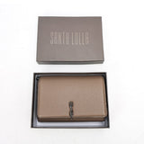 Bolsa Carteira Santa Lolla Taupe Alça Corrente